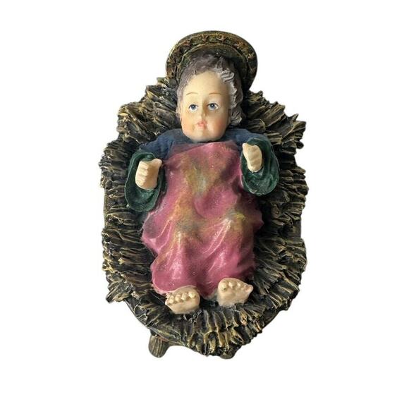 Vintage Lang and Wise Nativity Lisa Blowers Away in a Manger 6 pc 1998 2nd Ed - Picture 6 of 16